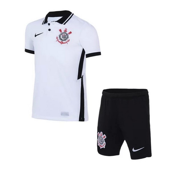 Camiseta Corinthians Paulista Replica Primera Ropa Niños 2020/21 Blanco